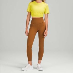 Base Pace High-Rise Running Tight 25" | Copper Brown